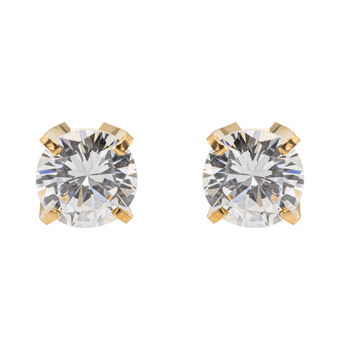Boucles d'oreilles Boucles d'oreilles Puces Or jaune Diamant 58 Facettes 2656370CN