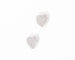Boucles d'oreilles Boucles d'oreilles or gris forme cœur, diamants 58 Facettes