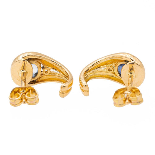 Boucles d'oreilles Boucles d'oreilles Or jaune Saphir 58 Facettes 2360819CN