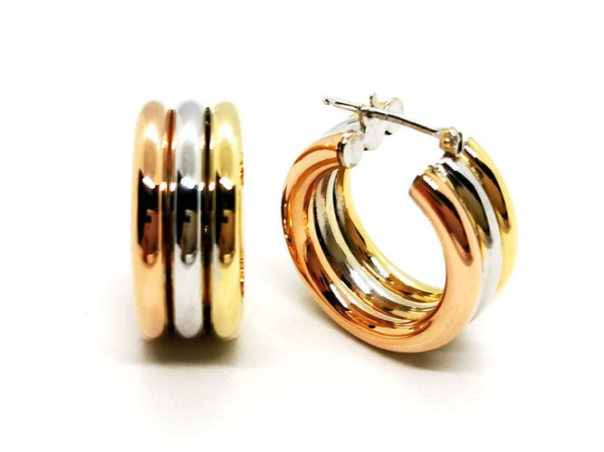 Boucles d'oreilles Boucles d'oreilles Créoles Or blanc 58 Facettes 1751504CN