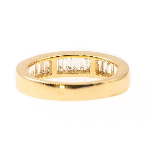 Bague 56 Bague Demi alliance Or jaune Diamant 58 Facettes 2201524CN