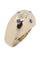 Bague BAGUE BOULE ANCIENNE SAPHIRS ET DIAMANT 58 Facettes 039451