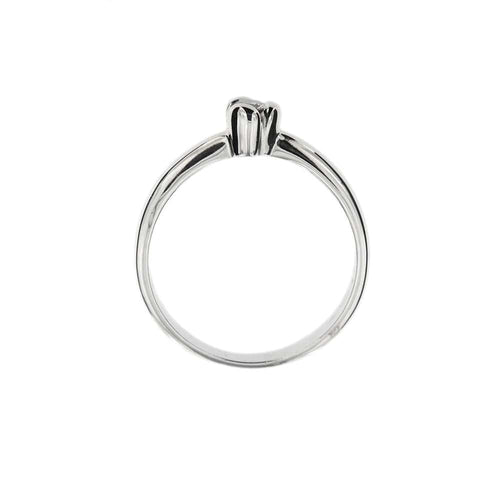 Bague 56 Bague solitaire Or blanc Diamant 58 Facettes 29529