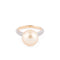 Bague Bague en or jaune, ornée d'une perle de culture Gold 58 Facettes