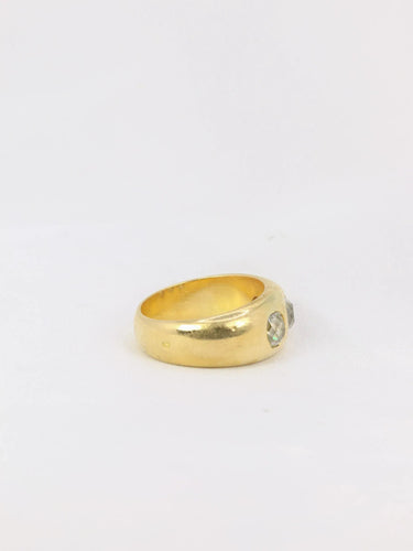 Bague 53 Bague jonc Or jaune Diamants 58 Facettes J167