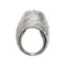 Bague 46 Bague dôme en or, platine et diamants. 58 Facettes 30943
