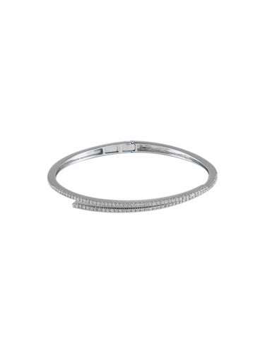 Bracelet Bracelet Double Jonc Diamants 58 Facettes