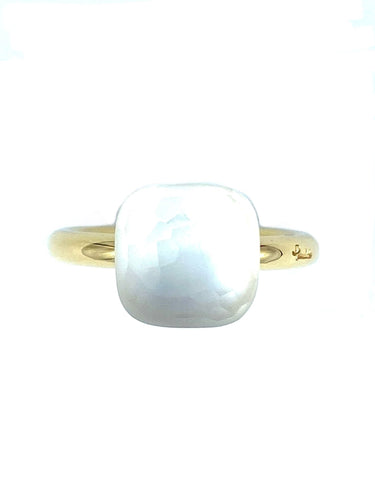 Bague 52 POMELLATO. Collection Nudo, bague or et topaze gelée 58 Facettes