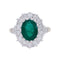 Bague 52 Bague Pompadour émeraude et diamants. 58 Facettes 32517