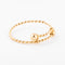 Bracelet Bracelet jonc en or jaune torsadé 58 Facettes