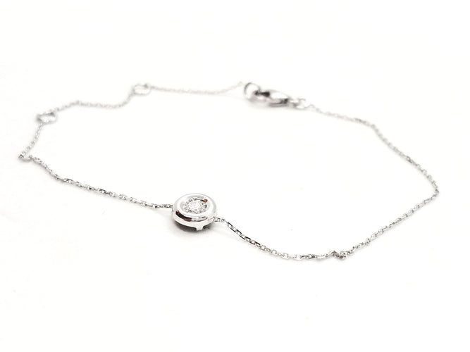 Bracelet Bracelet Or blanc Diamant 58 Facettes 579015RV