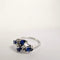 Bague Bague en or blanc diamants et saphirs 58 Facettes 5555