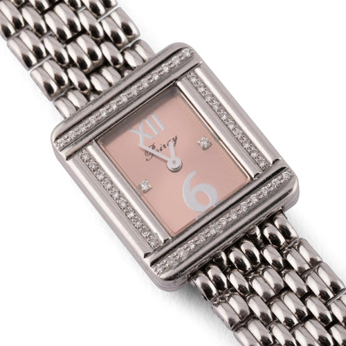 Montre POIRAY - Montre  or gris et diamant Ma Première mini 58 Facettes