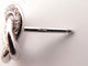 Boucles d'oreilles boucles d'oreilles POIRAY puces tresse or blanc diamants 58 Facettes 254847