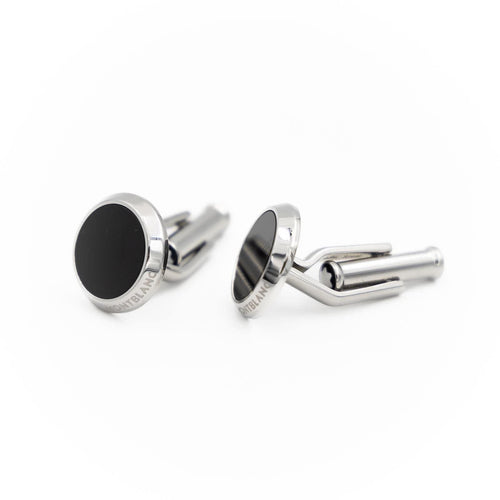 Boutons de manchette Montblanc Boutons de manchette Meisterstück Acier Onyx 58 Facettes 2201965CN