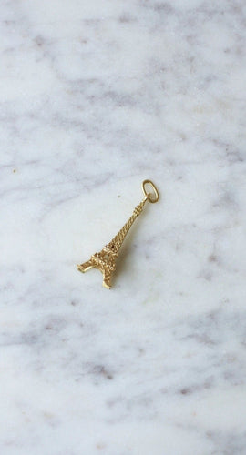 Pendentif Pendentif Vintage Tour Eiffel Or Jaune 58 Facettes