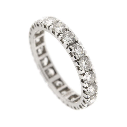 Bague 54 Alliance tour complet diamants 2,40 ct 58 Facettes 33088