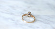 Bague Bague "Toi & Moi" Or jaune Platine Saphir Diamants 58 Facettes