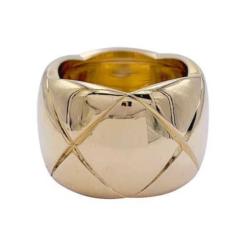 Bague 50 Bague Chanel," Coco Crush", or jaune. 58 Facettes 32404