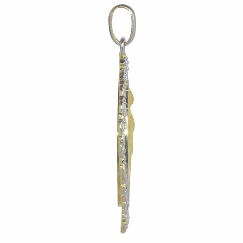 Pendentif Médaille Belle Epoque 2 ors Diamants 58 Facettes 23191-0414