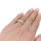Bague 49 Bague jonc en or blanc, diamants. 58 Facettes 31460