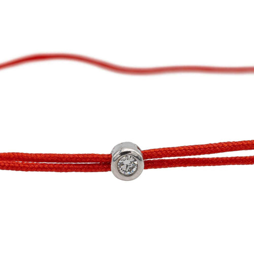 Bracelet Bracelet Cordon Or blanc Diamant 58 Facettes 2414558CN