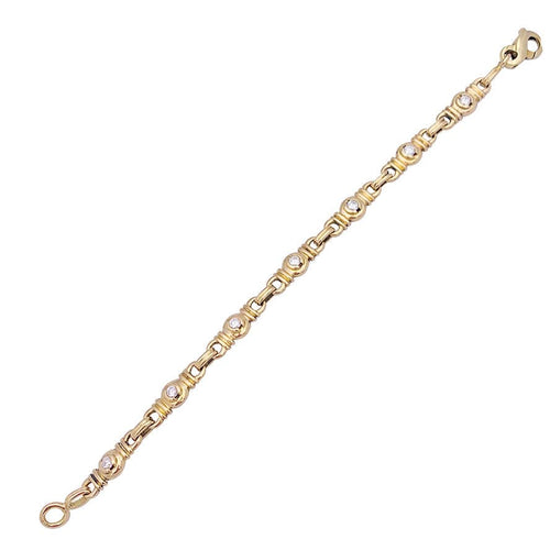 Bracelet Bracelet or jaune, diamants. 58 Facettes 33524