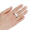 Bague 64 Bague jonc sertie d'une diamant taille émeraude. 58 Facettes 32553