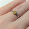 Bague Bague Solitaire or blanc et diamant jaune 0.40ct 58 Facettes 22937