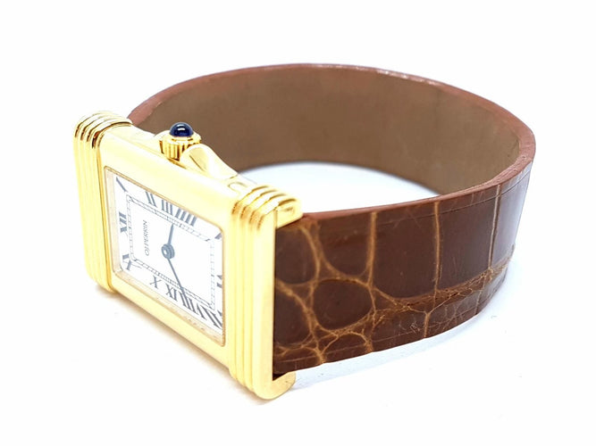 Montre O.J. Perrin Montre Or jaune Saphir 58 Facettes 00047GD