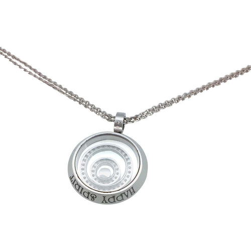 Collier Chaîne et pendentif Chopard "Happy Spirit" en or blanc, diamants 58 Facettes 32950
