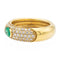 Bague 54 Bague Jonc Or jaune Emeraude 58 Facettes 578384CD