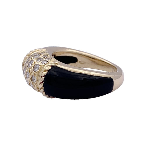 Bague 46 Bague Van Cleef & Arpels, "Philippine", or jaune, onyx. 58 Facettes 33254