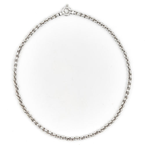 Collier Collier Maille Jaseron Or blanc 58 Facettes 1931131CN