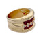 Bague 52 Bague Poiray or jaune, rubies, diamants. 58 Facettes 32190