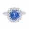 Bague 56 Bague Marguerite Or blanc Saphir 58 Facettes 2302179CN