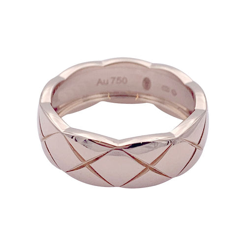 Bague 53 Bague Chanel, modèle "Coco Crush", en or rose. 58 Facettes 32942