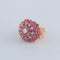 Bague 51 Bague boule or rose et pierres 58 Facettes