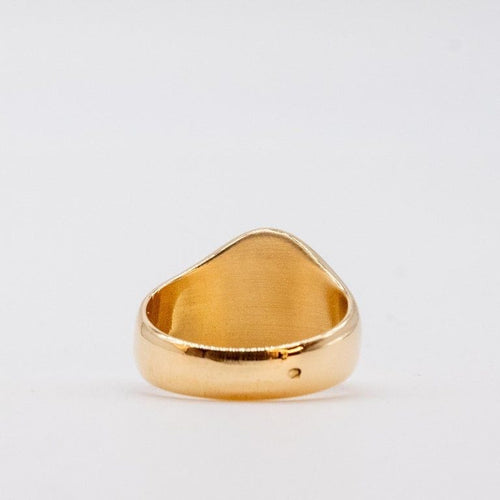 Bague 51 Chevalière Comtale Or 18 Carats 58 Facettes
