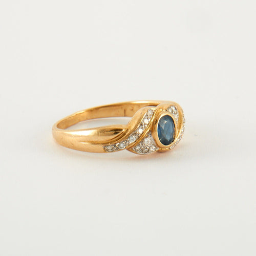 Bague Bague Saphir Diamants 58 Facettes