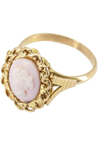 Bague BAGUE ANCIENNE CAMÉE COQUILLAGE 58 Facettes 040371