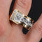 Bague 51 Bague tank diamants asymétrique 58 Facettes 21-101-51