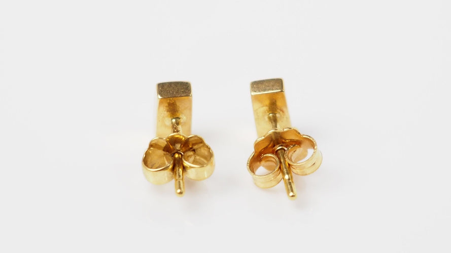 Boucles d'oreilles CLOZEAU - Boucles d'oreilles Or Résine verte 58 Facettes clozeau