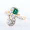 Bague Bague Toi & Moi émeraude diamant 58 Facettes 2845