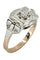 Bague 54 SOLITAIRE ART-DÉCO 0.10 CARAT 58 Facettes 049651
