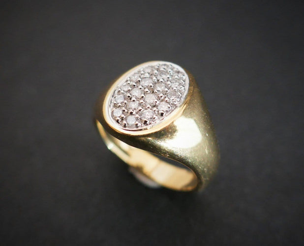 Bague 54 Bague Chevalière Diamants 58 Facettes 844148
