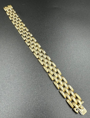 Bracelet CARTIER. Collection « Maillon Panthère », bracelet or jaune 18K 58 Facettes