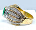 Bague 58 Bague 2 Ors Emeraude Diamants 58 Facettes AB228