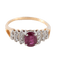 Bague 55 Bague en or, rubis 58 Facettes
