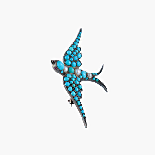 Broche Broche Hirondelle 58 Facettes